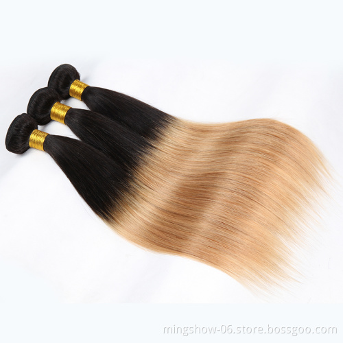 1b/27 straight colored hair extension human hair